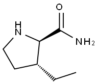 2-Pyrrolidinecarboxamide,3-ethyl-,trans-(9CI) 结构式