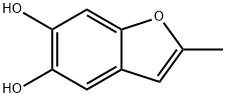 5,6-Benzofurandiol,  2-methyl- 化学構造式
