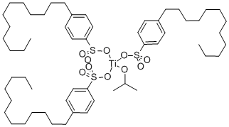 异丙基三(十二烷基苯磺酰基)钛酸酯, 61417-55-8, 结构式