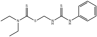 [[(phenylamino)thioxomethyl]amino]methyl diethyldithiocarbamate Structure