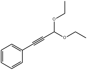 3-フェニル-2-プロピン-1-オンジエチルアセタール 化学構造式