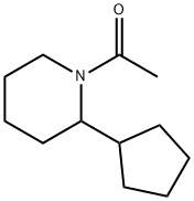 Piperidine, 1-acetyl-2-cyclopentyl- (9CI),61423-17-4,结构式