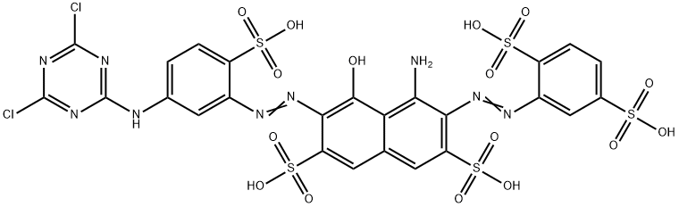 4-amino-6-[[5-[(4,6-dichloro-1,3,5-triazin-2-yl)amino]-2-sulphophenyl]azo]-3-[(2,5-disulphophenyl)azo]-5-hydroxynaphthalene-2,7-disulphonic acid|