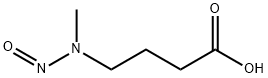 N-亚硝基-N-甲基-4-氨基丁酸, 61445-55-4, 结构式