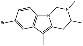 1,2,3,4-Tetrahydro-7-bromo-2,3,5-trimethylpyrimido[1,6-a]indole Structure