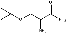 Propanamide,  2-amino-3-(1,1-dimethylethoxy)- Structure