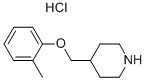 4-[(2-METHYLPHENOXY)METHYL]PIPERIDINEHYDROCHLORIDE 化学構造式
