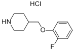 4-[(2-FLUOROPHENOXY)METHYL]PIPERIDINEHYDROCHLORIDE Structure