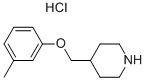 4-[(3-METHYLPHENOXY)METHYL]PIPERIDINEHYDROCHLORIDE 化学構造式