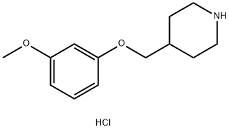 4-[(3-METHOXYPHENOXY)METHYL]PIPERIDINEHYDROCHLORIDE 化学構造式