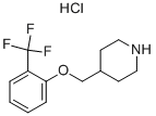 4-[[2-(TRIFLUOROMETHYL)PHENOXY]METHYL]-PIPERIDINE HYDROCHLORIDE Structure