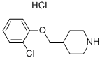 4-[(2-CHLOROPHENOXY)METHYL]PIPERIDINEHYDROCHLORIDE Structure