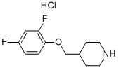 4-[(2,4-DIFLUOROPHENOXY)METHYL]PIPERIDINEHYDROCHLORIDE Structure