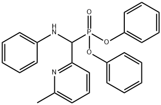 Phosphonic acid, P-[(6-Methyl-2-pyridinyl)(phenylaMino)Methyl]-, diphenyl ester Struktur