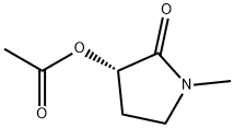 2-Pyrrolidinone,3-(acetyloxy)-1-methyl-,(3S)-(9CI) 结构式
