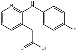2-[(4-氟苯基)氨基]-3-吡啶乙酸,61494-61-9,结构式