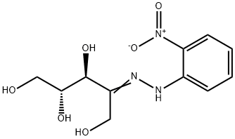 D-RIBULOSE O-NITROPHENYL-HYDRAZONE 化学構造式