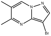 3-BROMO-5,6-DIMETHYLPYRAZOLO[1,5-A]PYRIMIDINE,61552-57-6,结构式
