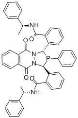 615538-63-1 2,2′-[(1S,3S)-2,3,5,10-四氢-5,10-二氧-2-苯基-1H-[1,2,4]二氮杂磷杂环戊烷[1,2-B]酞嗪-1,3-二基]双[N-(1S)-1-苯乙基]苯酰胺]
