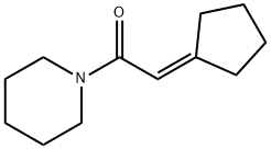 Piperidine, 1-(cyclopentylideneacetyl)- (9CI) Structure