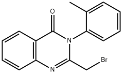 2-(Bromomethyl)-3-(2-methylphenyl)quinazolin-4(3H)-one,61554-48-1,结构式