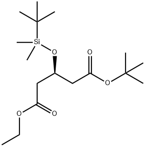 (R)-3-HYDROXYGLUTARATE ETHYL TERT-BUTYL TBDMS Struktur