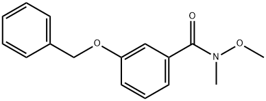 3-(BENZYLOXY)-N-METHOXY-N-METHYLBENZAMIDE Struktur