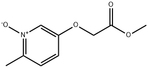Acetic acid, [(6-methyl-1-oxido-3-pyridinyl)oxy]-, methyl ester (9CI) Structure