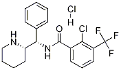 2-氯-3-(三氟甲基)-N-((S)-苯基((S)-哌啶-2-基)甲基)苯甲酰胺盐酸盐, 615571-23-8, 结构式