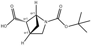 2-AZABICYCLO[2.1.1]HEXANE-2,5-DICARBOXYLICACID2-TERTBUTYLESTER,615575-74-1,结构式