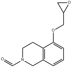 3,4-dihydro-5-(oxiranylmethoxy)-1H-isoquinoline-2-carbaldehyde,61563-02-8,结构式