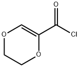 1,4-Dioxin-2-carbonyl chloride, 5,6-dihydro- (9CI) 化学構造式