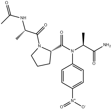 AC-ALA-PRO-ALA-PNA, 61596-39-2, 结构式