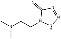 1-(2-二甲基氨基乙基)-1H-5-巯基-四氮唑,61607-68-9,结构式