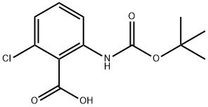 BOC-2-AMINO-6-CHLOROBENZOIC ACID Structure