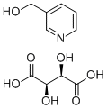 3-HYDROXYMETHYLPYRIDINIUMHYDROGEN-L(+)-TARTARIC ACID SALT Structure