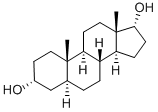 5α-アンドロスタン-3α,17α-ジオール 化学構造式