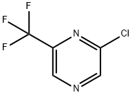 2-クロロ-6-(トリフルオロメチル)ピラジン 化学構造式
