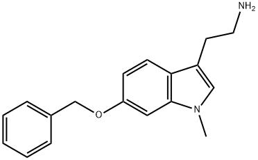 3-(2-AMINOETHYL)-6-BENZYLOXY-1-METHYLINDOLE 结构式
