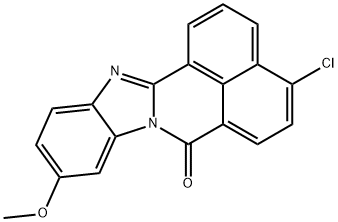 3-Chloro-10-methoxy-7H-benzimidazo[2,1-a]benz[de]isoquinolin-7-one Struktur
