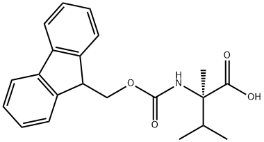 (R)‐N‐FMOC‐Α‐メチルバリン 化学構造式