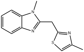 1-METHYL-2-[(4-METHYL-1,3-THIAZOL-2-YL)METHYL]-1H-BENZIMIDAZOLE|1-甲基-2-[(4-甲基-1,3-噻唑-2-基)甲基]-1H-1,3-苯并二唑