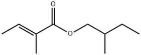 2-methylbutyl 2-methylisocrotonate 结构式