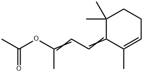 4-(2,6,6-Trimethyl-2-cyclohexen-1-ylidene)-2-acetoxybut-2-ene,61693-39-8,结构式