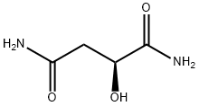 [S,(-)]-2-ヒドロキシブタンジアミド 化学構造式