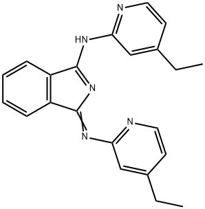 (3E)-N-(4-ethylpyridin-2-yl)-3-(4-ethylpyridin-2-yl)imino-isoindol-1-a mine|