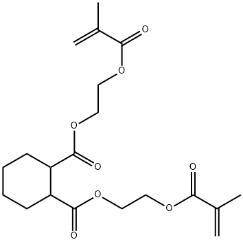 Hexahydrophthalic acid bis[2-(methacryloyloxy)ethyl] ester Struktur