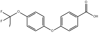 4-(4-trifluoroMethoxy phenoxy)benzoic acid Struktur