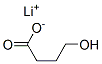 lithium hydroxybutyrate Structure