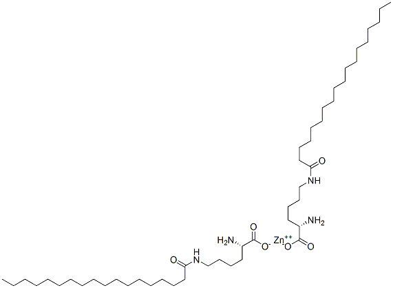 zinc(2+) N6-(1-oxooctadecyl)-L-lysinate  Struktur